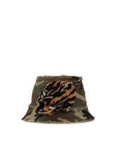 Camouflage-print bucket hat with soft toy detailing - | Dolce & Gabbana