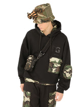 Camouflage-print bucket hat with soft toy detailing - | Dolce & Gabbana