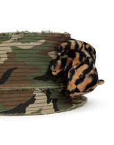 Camouflage-print bucket hat with soft toy detailing - | Dolce & Gabbana