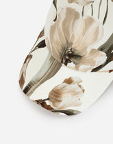 Gabardine baseball cap with tulip print - | Dolce & Gabbana