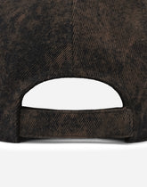 Cotton baseball cap with branded tag - | Dolce & Gabbana