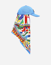 Baseball cap with Carretto-print scarf - | Dolce & Gabbana