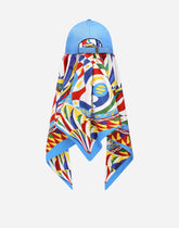 Baseball cap with Carretto-print scarf - | Dolce & Gabbana
