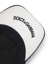 Baseball cap with branded tag - | Dolce & Gabbana