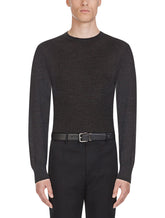 Crewneck sweater in cashmere - | Dolce & Gabbana