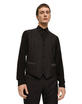 Wool and silk three-piece Martini-fit tuxedo suit - | Dolce & Gabbana