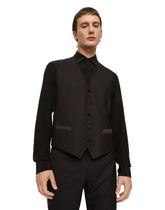 Wool and silk three-piece Martini-fit tuxedo suit - | Dolce & Gabbana