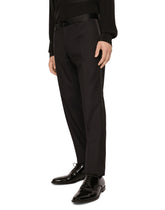 Wool and silk three-piece Martini-fit tuxedo suit - | Dolce & Gabbana