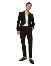 Double-breasted linen and cotton Taormina-fit suit - | Dolce & Gabbana