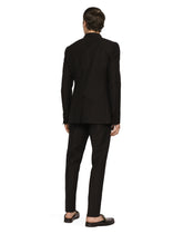 Double-breasted linen and cotton Taormina-fit suit - | Dolce & Gabbana