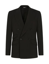 Double-breasted wool Sicilia-fit suit - | Dolce & Gabbana