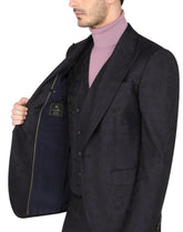 Wool jacquard Sicilia-fit suit with camouflage print - | Dolce & Gabbana