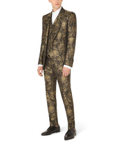 Lamé jacquard Sicilia-fit suit - | Dolce & Gabbana