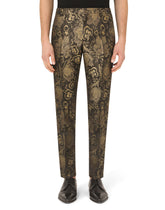 Lamé jacquard Sicilia-fit suit - | Dolce & Gabbana