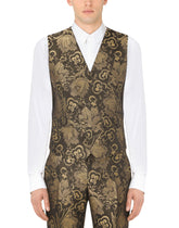 Lamé jacquard Sicilia-fit suit - | Dolce & Gabbana