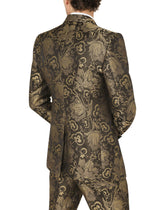 Lamé jacquard Sicilia-fit suit - | Dolce & Gabbana