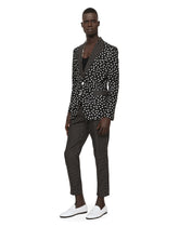 Cotton Taormina-fit suit with polka-dot print - | Dolce & Gabbana
