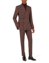 Double-breasted pinstripe wool Sicilia-fit suit - | Dolce & Gabbana