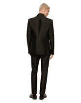 Double-breasted Sicilia-fit tuxedo suit with DG monogram - | Dolce & Gabbana