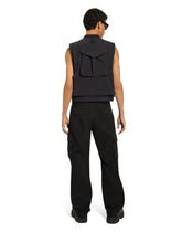 Cotton cargo pants with tag - | Dolce & Gabbana