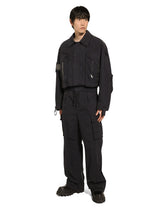 Cotton jogging pants with tag - | Dolce & Gabbana