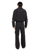 Cotton jogging pants with tag - | Dolce & Gabbana