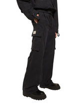 Cotton jogging pants with tag - | Dolce & Gabbana