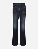 Oversize flared blue denim jeans - | Dolce & Gabbana