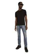 Slim-fit stretch blue denim jeans - | Dolce & Gabbana