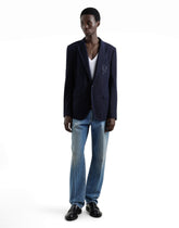 Classic cotton jeans with tag - | Dolce & Gabbana