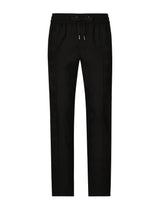 Wool jogging pants - | Dolce & Gabbana