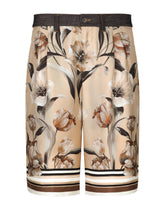 Long short with silk front and denim back - | Dolce & Gabbana