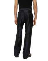 Tailored silk shantung pants - | Dolce & Gabbana