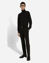 Tailored stretch cotton pants - | Dolce & Gabbana