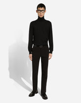 Tailored stretch cotton pants - | Dolce & Gabbana