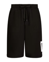 Jogging shorts with DG logo - | Dolce & Gabbana