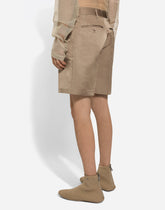 Silk duchesse shorts - | Dolce & Gabbana