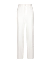 Tailored stretch cotton pants - | Dolce & Gabbana