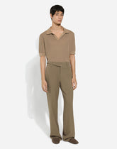 Tailored two-way stretch twill pants - | Dolce & Gabbana