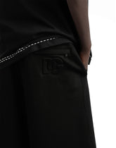 Cotton jogging shorts - | Dolce & Gabbana
