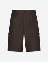 Poplin shorts with side pockets - | Dolce & Gabbana