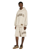Jogging shorts with embroidered logo - | Dolce & Gabbana