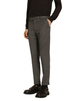 Tailored striped flannel trousers - | Dolce & Gabbana