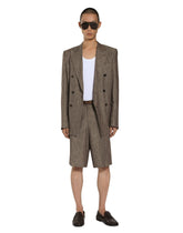 Long linen shorts - | Dolce & Gabbana