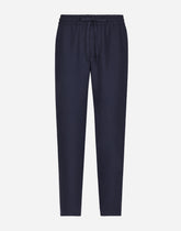 Linen jogging pants - | Dolce & Gabbana