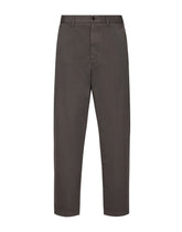 Chinos with stitched dart - | Dolce & Gabbana