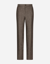 Classic linen pants - | Dolce & Gabbana