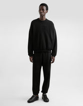 Stretch jersey jogging pants with embroidery - | Dolce & Gabbana