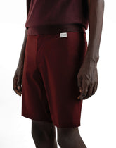 Cotton shorts with tag - | Dolce & Gabbana