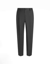 Wool pants with double pleats - | Dolce & Gabbana